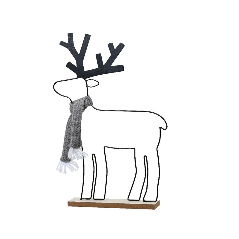STYLIZED REINDEER WITH SCARF CM40