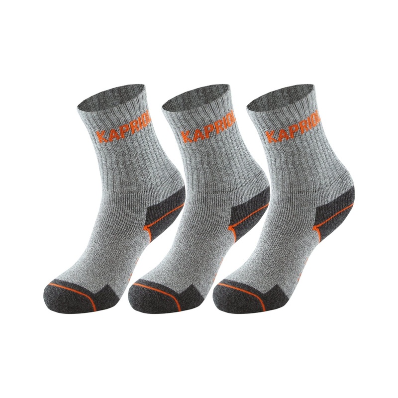 TRIS SOCKS 2GREY+1BLACK KAPRIOL TG. XL
