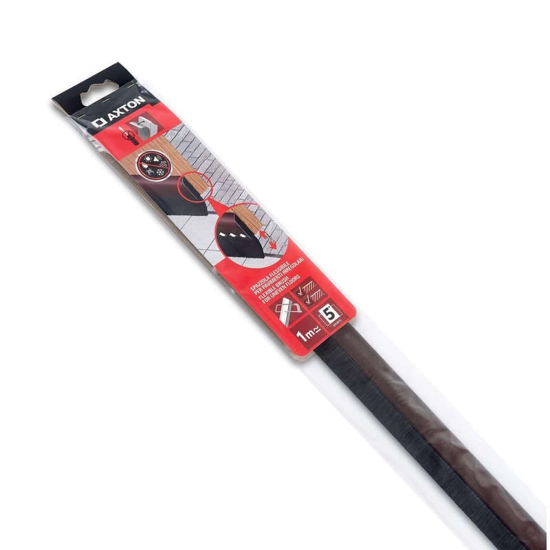 UNDER DOOR BROWN ADHESIVE WITH FLEXIBLE BRUSH 1MT AXTON