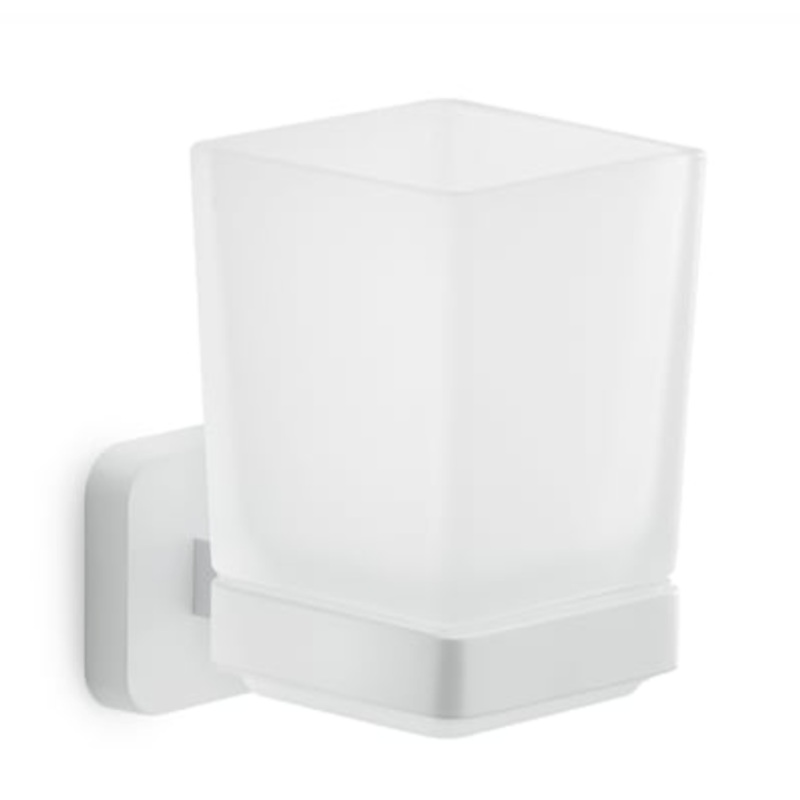 TONGA MATT WHITE TOOTHBRUSH HOLDER