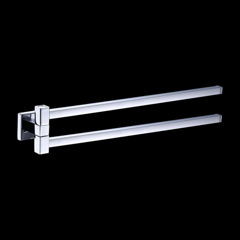 TOWEL HOLDER DOUBLE JOINT QUADDRO CHROME