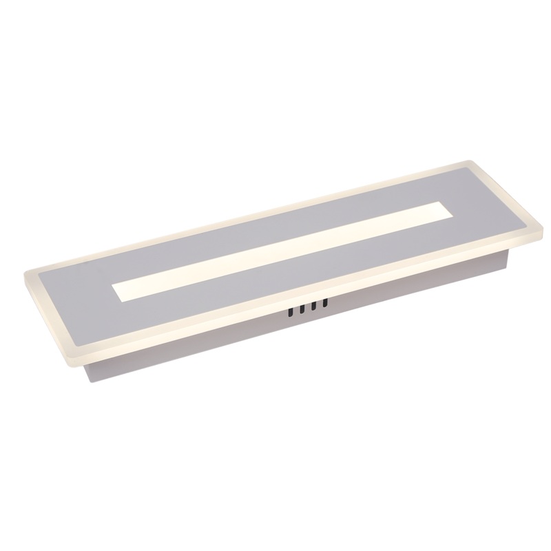 WALL SCONCE TESSA METAL WHITE 30X12CM LED 18W CCT