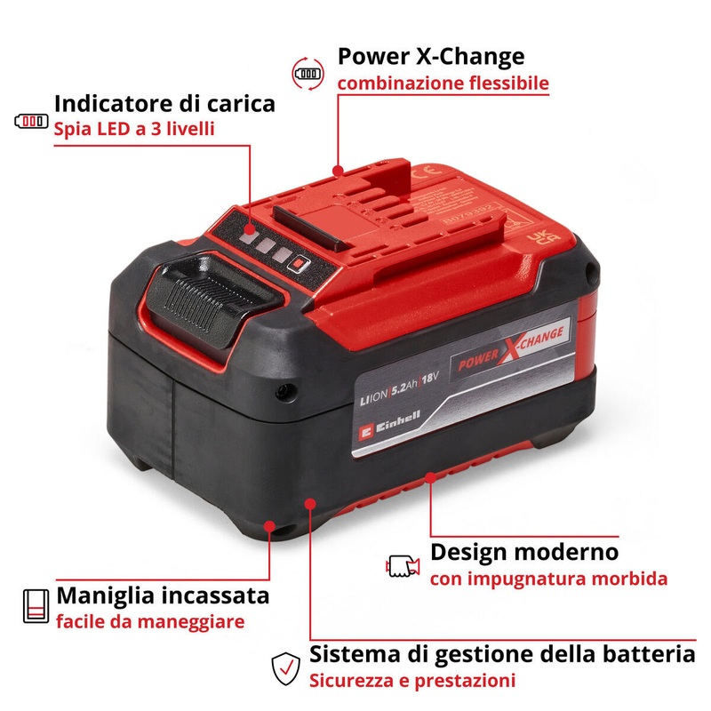 18V PXC 5.2 AH EINHELL BATTERY