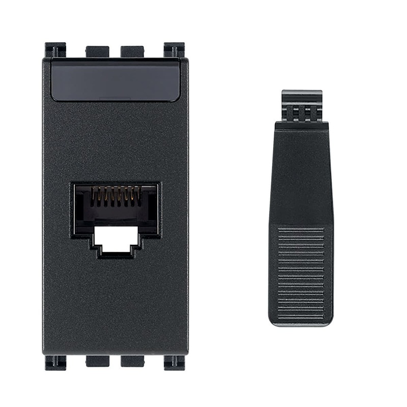 ARKE MAINS SOCKET RJ45 GRAY