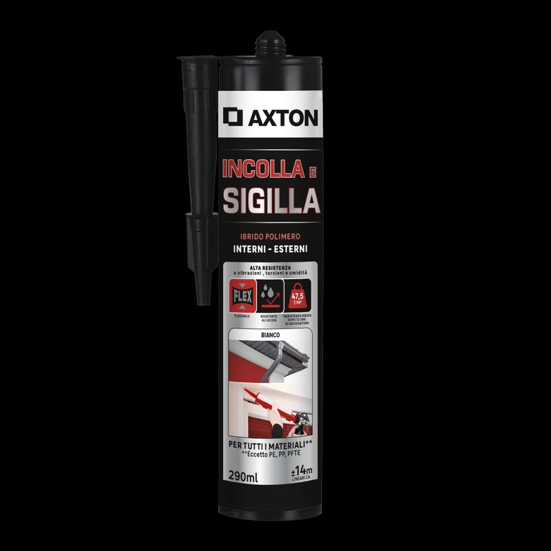 ASSEMBLY GLUE SEALANT ALL MATERIALS ALSO EXTERNAL AXTON 290ML