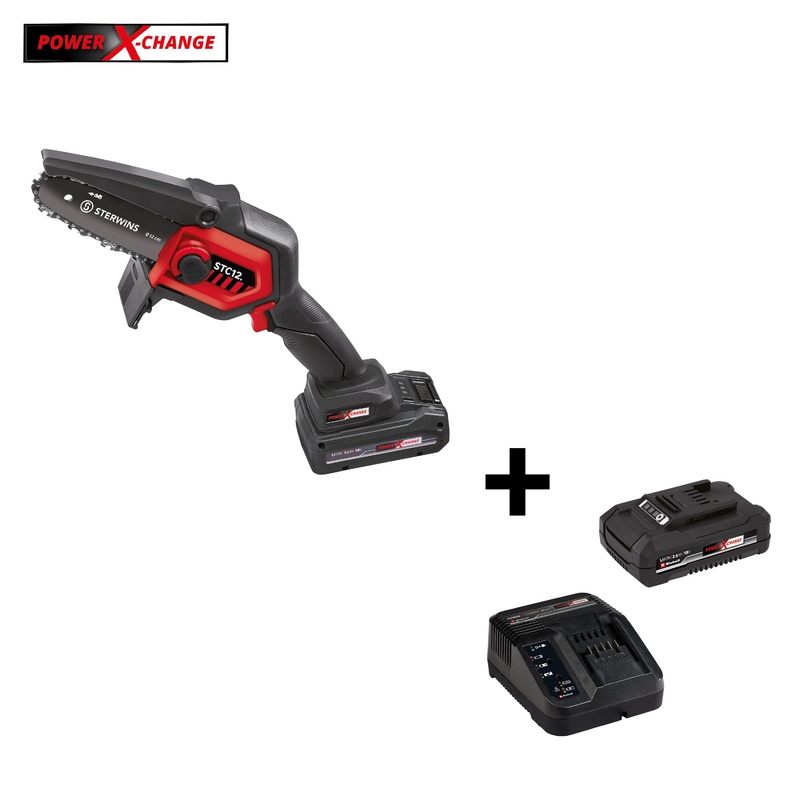 STERWINS 18V CORDLESS PRUNER 15.8 CM BAR 1 BATTERY INCLUDED