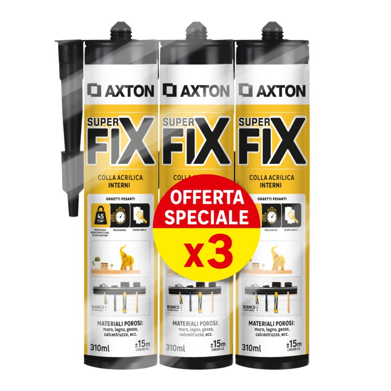 TRIS SUPER FIX MOUNTING GLUE AXTON 310ML CARTRIDGE