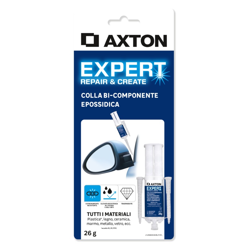 TWO-COMPONENT EPOXY GLUE ALL MATERIALS EXPERT AXTON 26GR