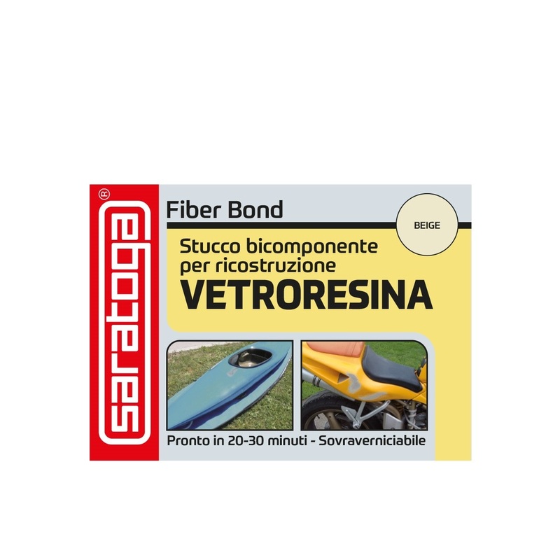 TWO-COMPONENT FIBERGLASS PUTTY FIBER BOND SARATOGA 500 ML