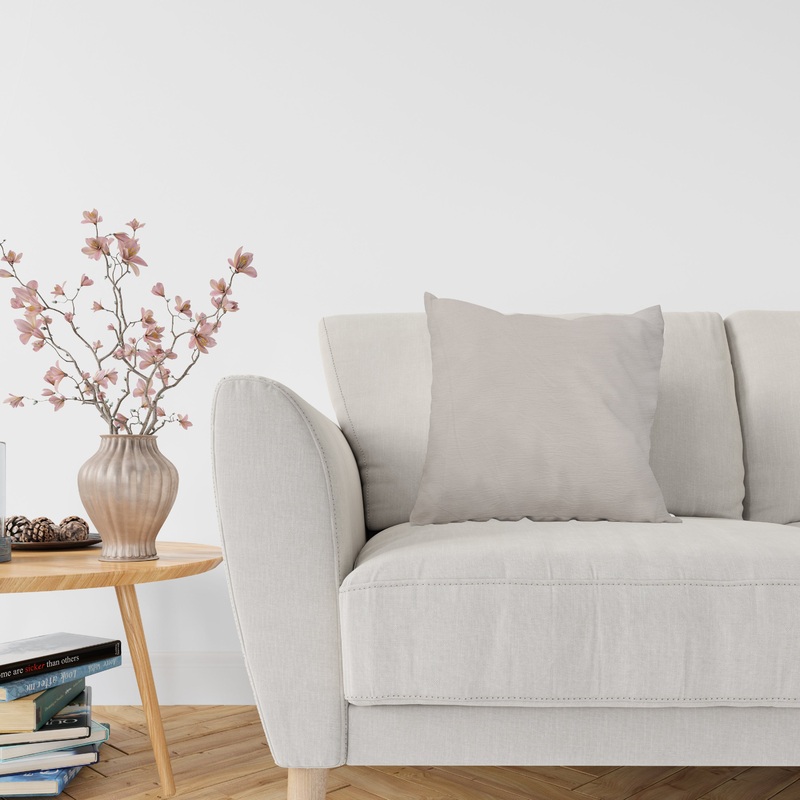 WHITE PRAGUE PILLOW 42X42CM