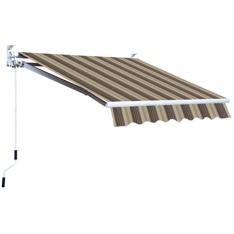 3X2 SQUARE BAR CURTAIN COLOR STRIPED BEIGE