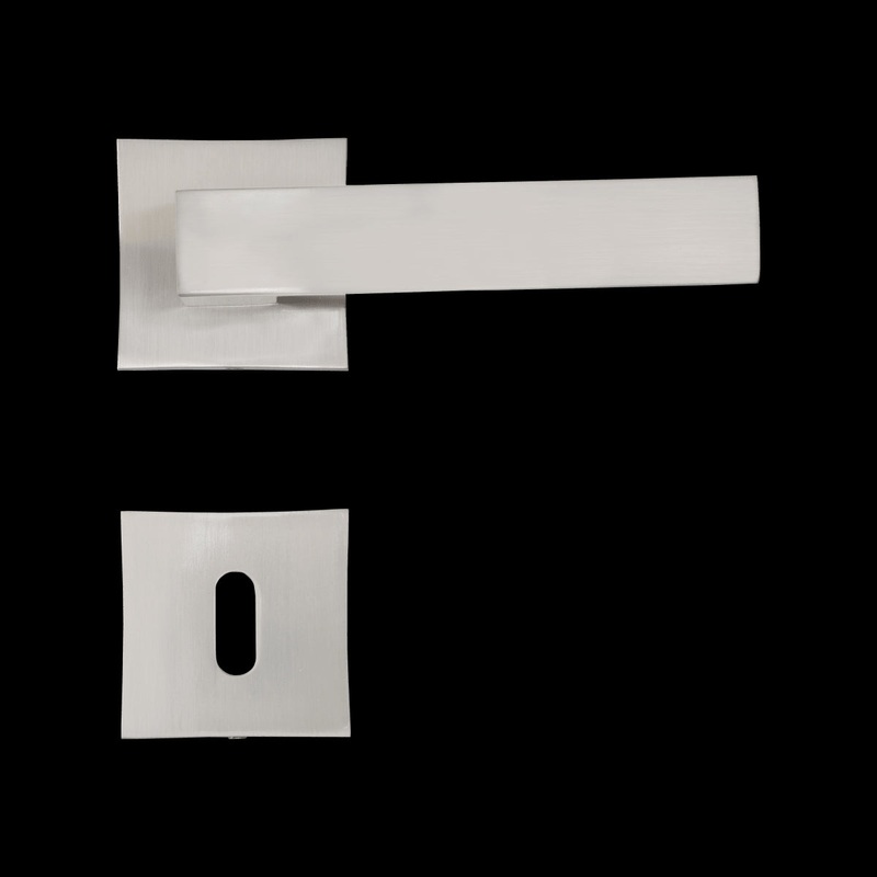 ABBY HANDLE WITH ROSETTE AND INSPIRE SPOUT IN BRUSHED ALUMINUM