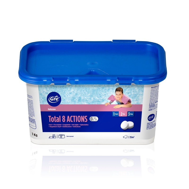 TREATMENT 8 ACTIONS ZERO BORIC 1KG TABLETS 250GR
