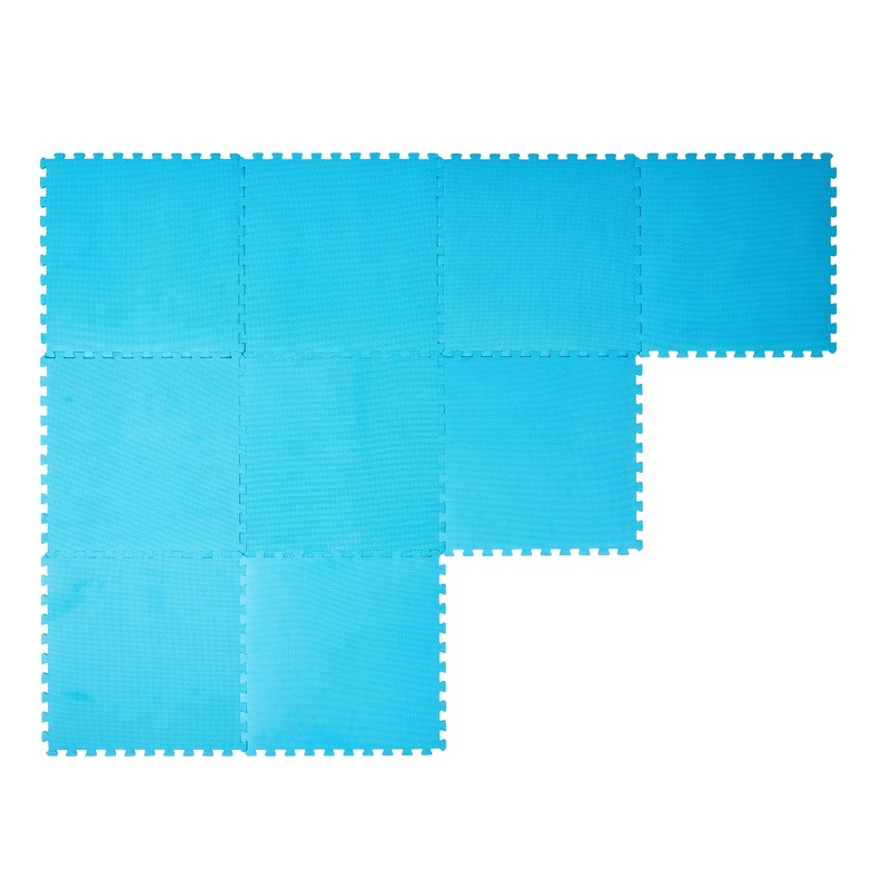 9 POOL MAT TILES 50X50CMXH. 8MM NON-SLIP NATERIAL