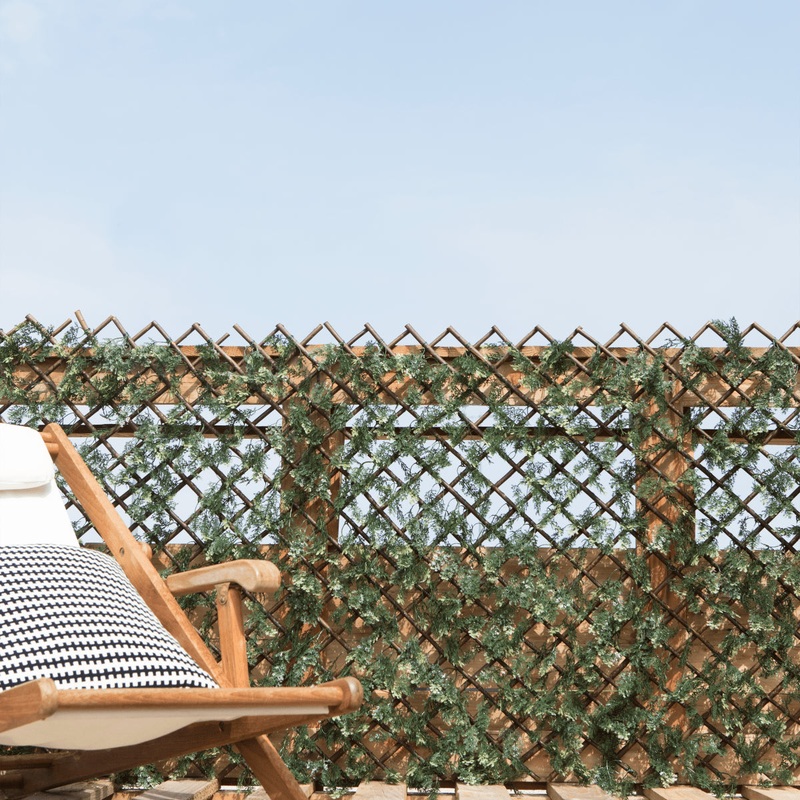 ARTIFICIAL HEDGE WITH TRELLIS NATERIAL CYPRESS 1X2MT