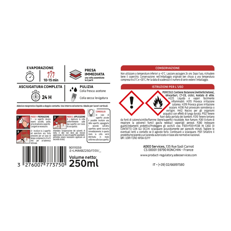 AXTON MULTI-PURPOSE GEL CONTACT GLUE 250ML