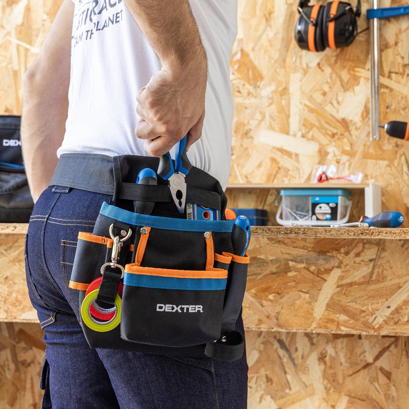 TOOL BAG WITH BELT 7 POCKETS DEXTER
