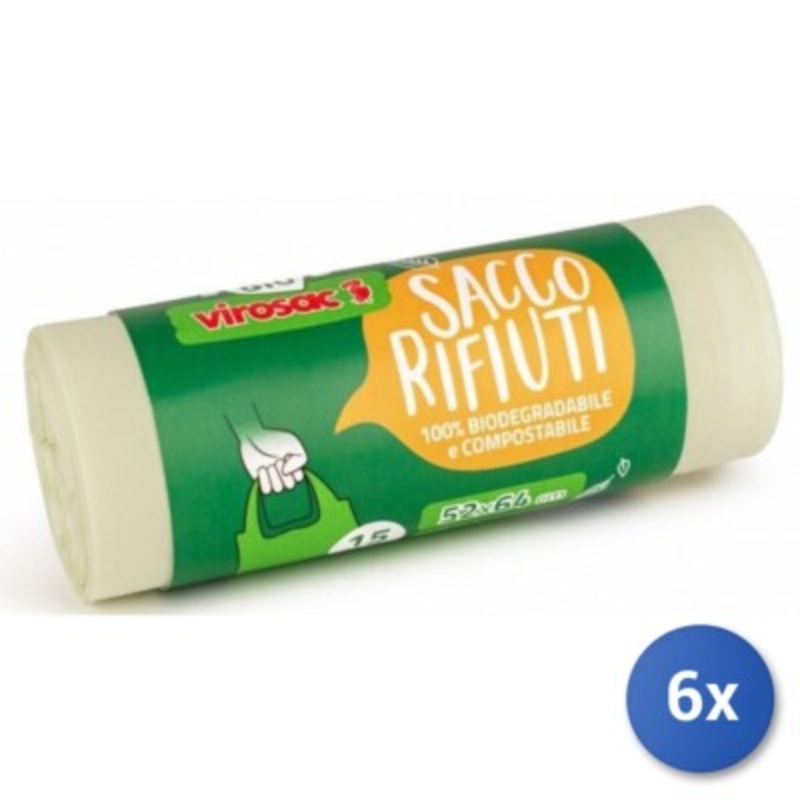 BIO WASTE BAG WITH HANDLES – 52X64CM