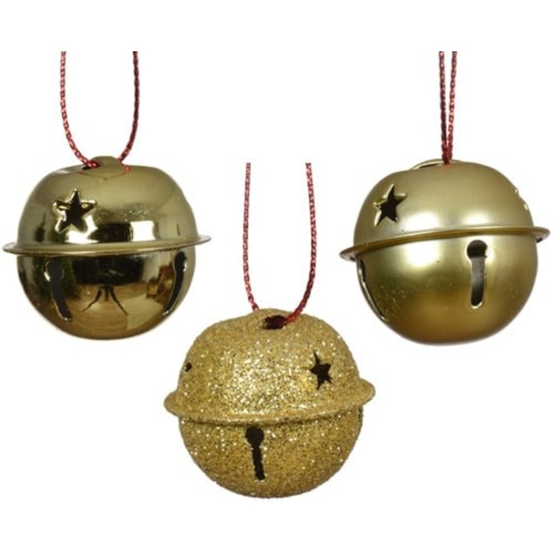 12 GOLD BELLS DIAM 3 CM