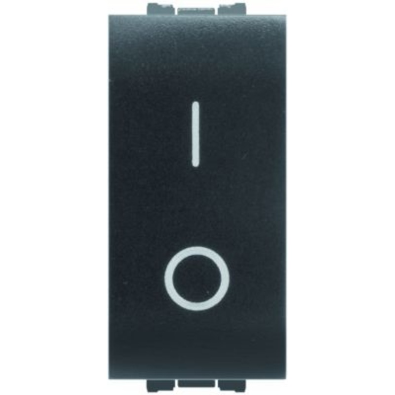 16A FLEXI DOUBLE POLE SWITCH BLACK
