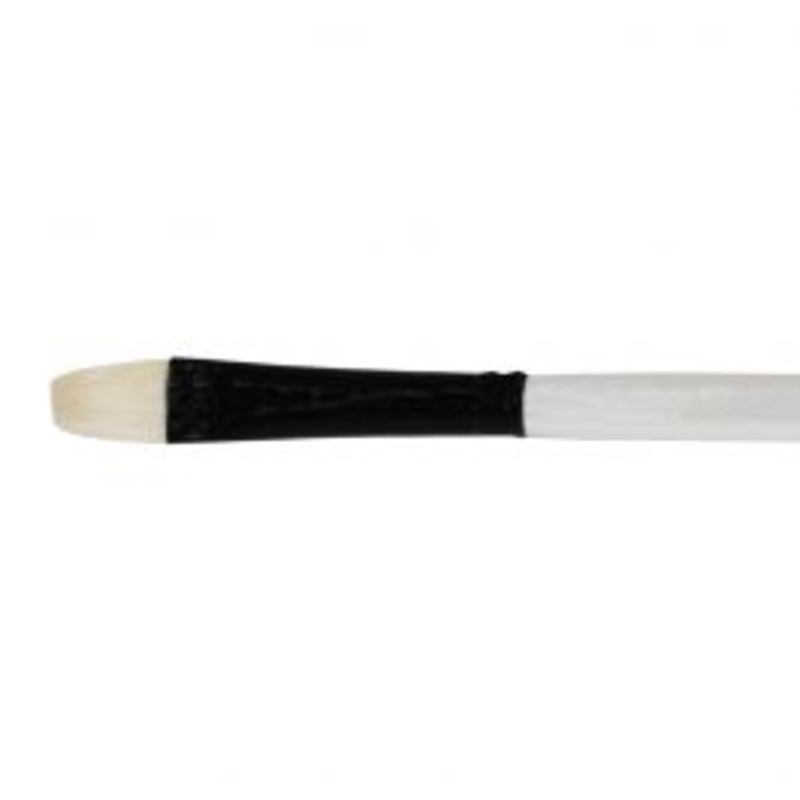 FLAT BRISTLE BRUSH N6 LONG HANDLE