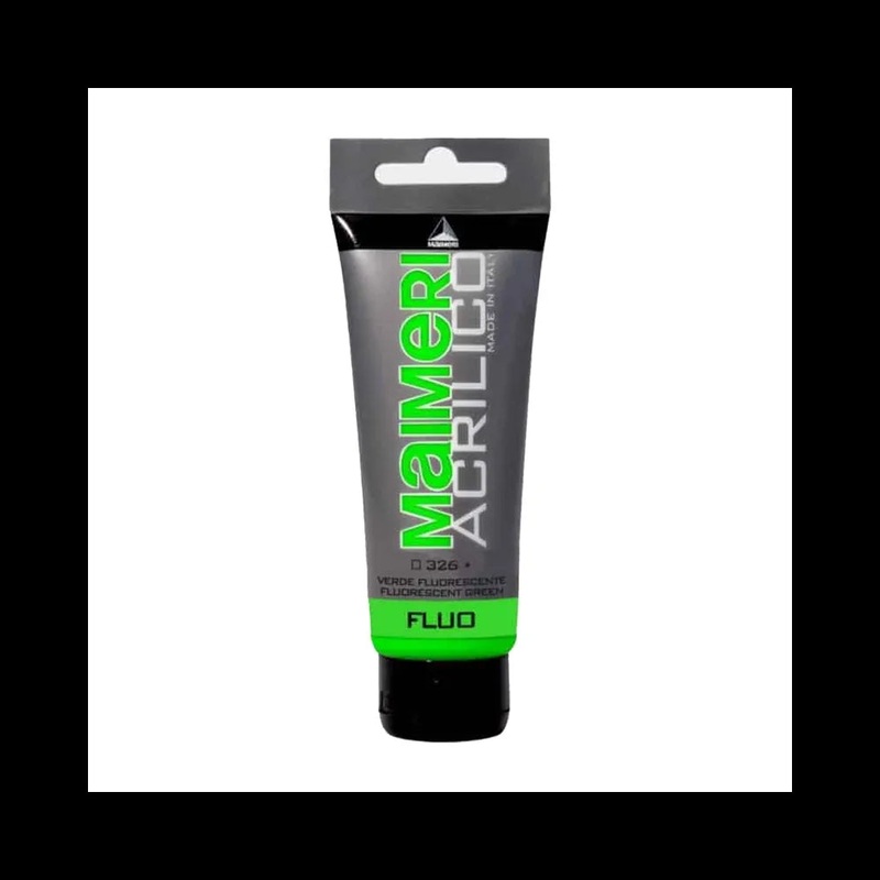 FLUORESCENT GREEN ACRYLIC PAINT 75ML