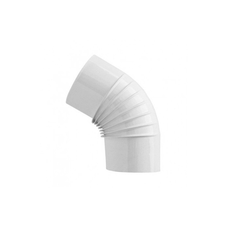 45 DEGREE WHITE ALUMINUM ELBOW DIA 11M