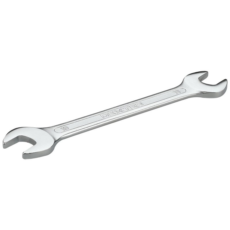 CHIAVE FISSA DEXTER 18X19MM LUNGHEZZA 223MM IN CROMO VANADIO