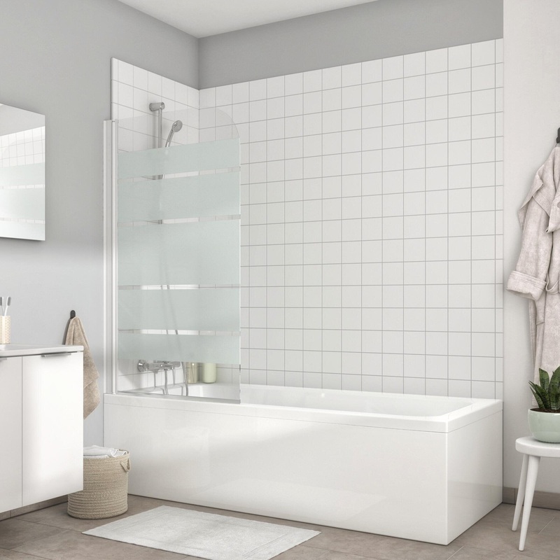 PARETE VASCA NEREA 130X76CM CRISTALLO BI